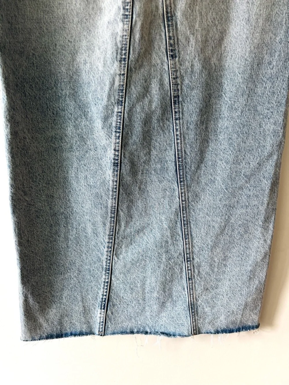 Zara Denim Skirt Front Slit Size XS - Picture 8 of 10